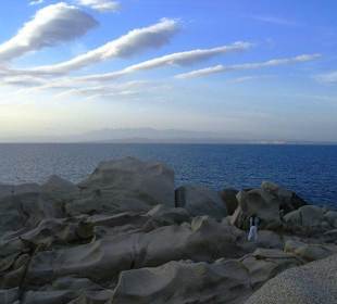 Tolles Foto mit dem Blick auf Korsika