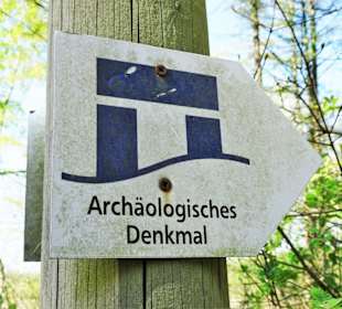 Hinweisschild an der Visbeker Braut