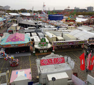 Blick auf den Freimarkt aus dem Riesenrad