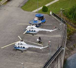 Lądowisko na zaporze