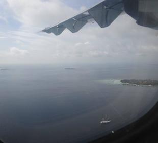 Weiterflug zum Atoll