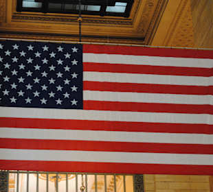 Grand Central Station - amerikanische Flagge