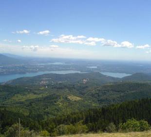 Lago Maggiore - Blick vom Mottarone nach Osten