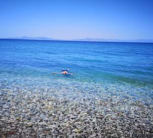 Strand 500m vom Hotel. Wunderschön 