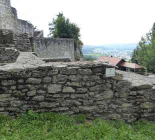 Gut erhaltene Mauerreste