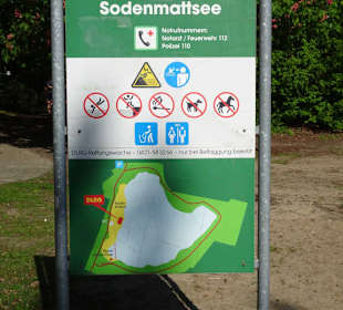 Infotafel am Sodenmattsee