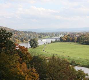 Das blaue Wunder von den  "Elbschlössern" aus Foto