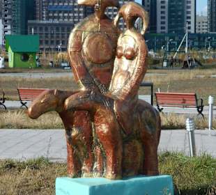 Skulptur im Nationalpark Ulaanbaatar