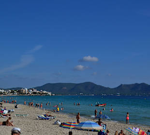 Strand in der Nähe des Hotels Garbi Cala Millor