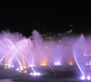 Wasserspiele auf der Palm