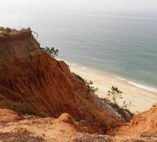 Blick auf die Küste vom Parkplatz