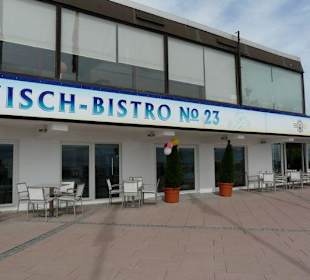 Shops and Restaurants at Sea Front in Dahme