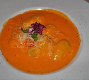 Die Ravioli Aurora im Ristorante Bellini