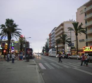 Partymeile in Lloret
