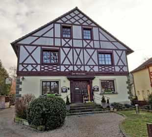 Außenansicht des Gasthofes Alte Mühle