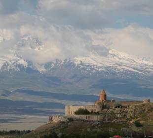 Kloster Chor Virap mit Berg Ararat