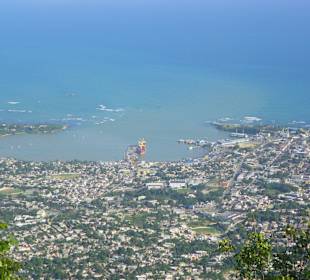 Panorama Puerto Plata ze szczytu Isabel del Tores