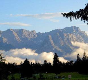 Das Wettersteingebirge nach einem Gewitter