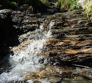 Munter plätschert das Wasser zu Tal