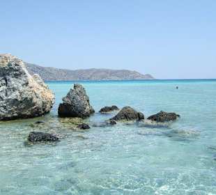 Lagunenartiger Strand vor Elafonisi (Südwesten)