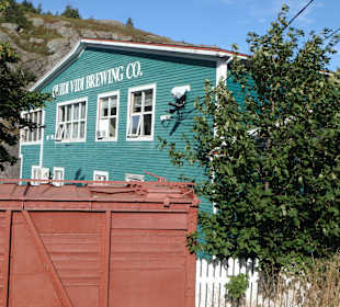 Blick auf das Brauereigebäude