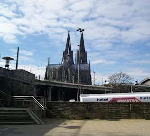 Ufersicht vom Kölner Dom