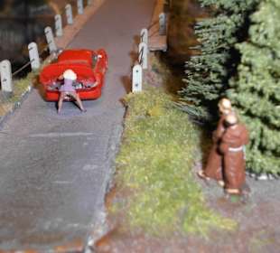 Man beachte die beiden Mönchen