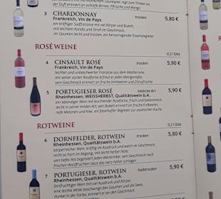 Speisekarte See Nami