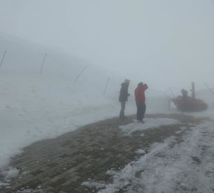 Arschkalt, windig und meterhoher Schnee