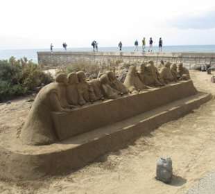 Strandkunst am Faro de Maspalomas