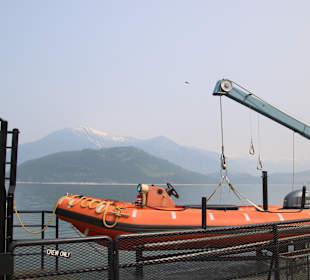 ...auch ein Rettungsboot ist vorhanden....
