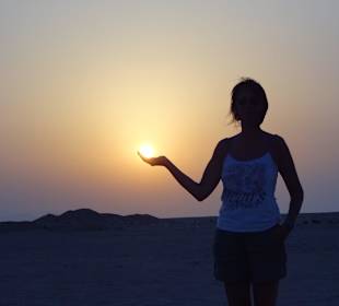 Sonnenuntergang in der Wüste