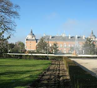 Vista trasera del Palacio Real de Aranjuez
