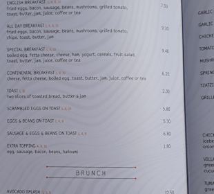 Speisekarte