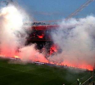 Partita della Sampdoria, sceneografia