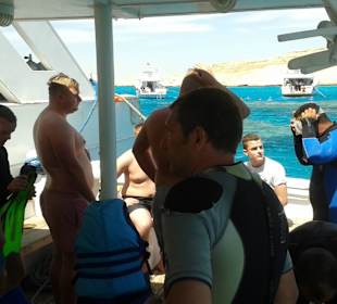 Fertigmachen zum Schnorcheln