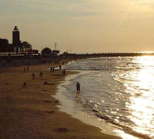 Zachód słońca nad morzem