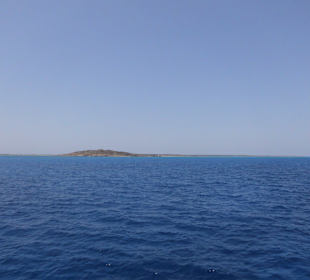 Bootsfahrt zu Chrissi Island