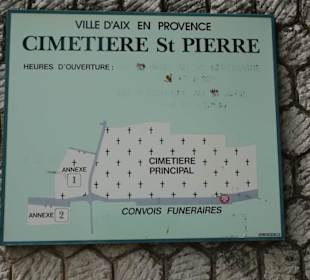 Plan des Friedhofes