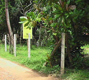 Grundstück mit Schild