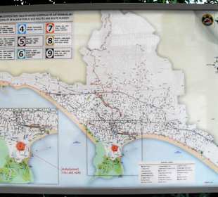 Lage eines Cafès auf dem Rückweg