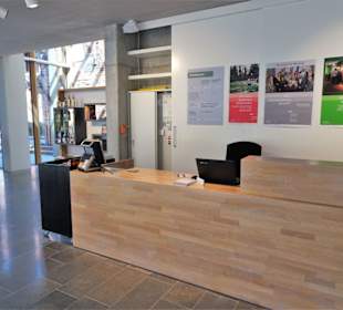 Der Empfang mit Kasse im Brauereimuseum Lüneburg