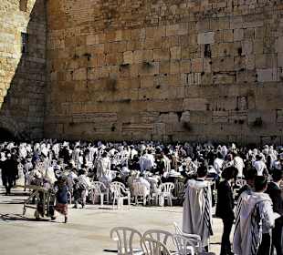 An der Klagemauer in Jerusalem
