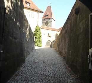 Bei der Besichtigung der Veste Coburg