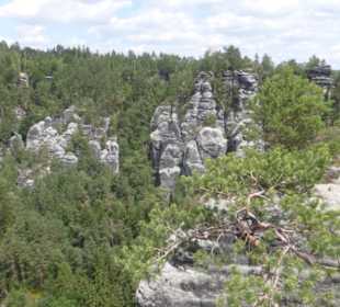 Das Bastei-Massiv, eine tolle Landschaft