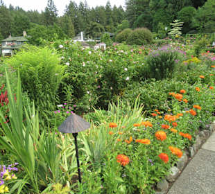 Im Butchart Garden unterwegs