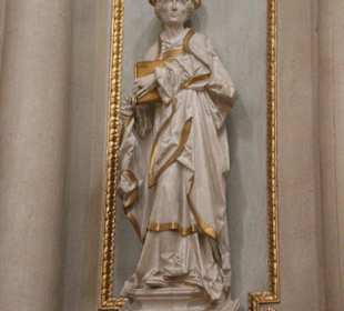 Spätbarocker Benediktsaltar, Detail