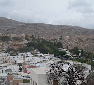 Blick auf die Stadt Lindos