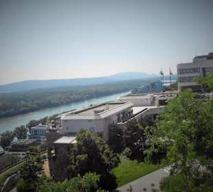 Blick auf die Stadt und die Donau
