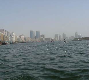 Fahrt über den Creek